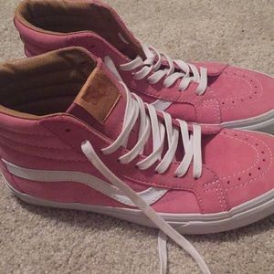 Pink memory foam High top Vans